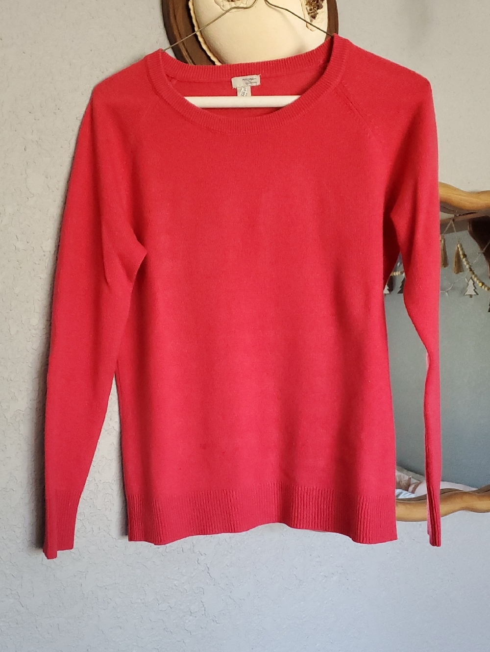 Halogen Raspberry Crewneck Sweater - Bright Pink - Picture 2 of 8